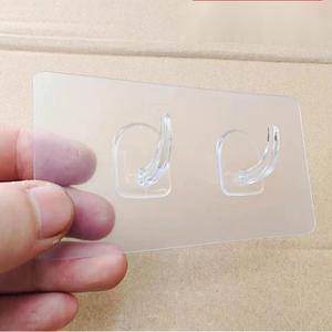 Gancho de pared de cristal transparente autoadhesivo sin taladro, sin perforaciones, base de PVC sin rastro <span class=keywords><strong>para</strong></span> colgar toallas, llaves y abrigos en la <span class=keywords><strong>puerta</strong></span> del <span class=keywords><strong>baño</strong></span> - Product Image 5