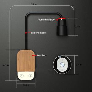 Lámpara de lectura con carga tipo C, multifunción, para mesita de noche, estudio, con control remoto, lámpara de pared regulable, iluminación para dormitorio y estudio - Product Image 6