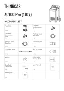 THINKCAR AC100 PRO Équipement AC professionnel pour <span class=keywords><strong>garage</strong></span>, atelier de réparation, essence, hybride, EV, nouvelle énergie - Product Image 3