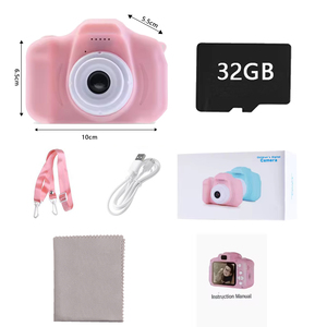 Cámara Digital para Niños con Doble Lente Full HD Resistente al Agua, Compatible con MicroSD, Regalo de Navidad o <span class=keywords><strong>Cumpleaños</strong></span> - Product Image 4