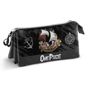 Karactermania One Piece Unique-Triple Fabric Zipper Pencil Case Black pour les écoles et les bureaux - Product Image 2