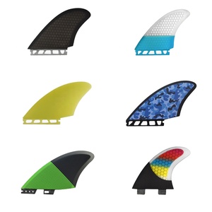 Très réactif et configuration rapide Ailerons gauche et droit Ailerons latéraux de <span class=keywords><strong>surf</strong></span> Ailerons jumeaux de quille pour planche de <span class=keywords><strong>surf</strong></span> FishBoard pour grosses vagues - Product Image 1