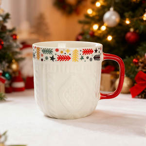 สเวตเตอร์ถ้วยเซรามิกลายนูนสูงสำหรับวันวาเล<span class=keywords><strong>น</strong></span>ไท<span class=keywords><strong>น</strong></span>์ของขวัญปีให<span class=keywords><strong>ม</strong></span>่บรรเทาวันคริสต์<span class=keywords><strong>ม</strong></span>าสดีไซ<span class=keywords><strong>น</strong></span>์ทันส<span class=keywords><strong>ม</strong></span>ัย - Product Image 1