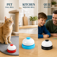 Sonnette interactive colorée pour appels de chiens et communication avec les chats, idéale pour l'entraînement canin et l'utilisation quotidienne à la maison