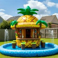 Bar flottant gonflable personnalisé de haute qualité pour piscine, idéal pour les fêtes estivales