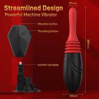 Sexmaschine Vibrator für Frauen 4-in-1 Stoßvibrator mit Heizfunktion 9 Modi Saugfuß 180° Verstellbar °    Sexspielzeuge