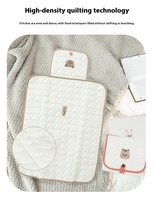 Tapis à langer portable de luxe unisexe, imperméable, pliable, rembourré, en matériau sûr, nettoyable, pour bébé et nourrisson