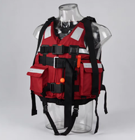 Gilet de sauvetage robuste pour la lutte contre les incendies et le sauvetage aquatique, gilet de sauvetage rapide pour eaux vives, flottabilité élevée, PFD pour les équipes de sauvetage
