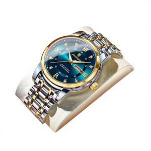 Reloj <span class=keywords><strong>de</strong></span> Hombre Poedagar, Resistente al Agua, <span class=keywords><strong>de</strong></span> Acero Inoxidable, con Doble Calendario, Movimiento <span class=keywords><strong>de</strong></span> Cuarzo Luminoso, Resistente al Agua hasta 50 m, Cristal <span class=keywords><strong>de</strong></span> Zafiro - Product Image 1