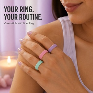 Coque de protection en silicone pour Oura Ring 5/4 Galaxy Ring RingConn Ultrahuman, couleur menthe pastel rose, style macaron doux, pour femmes. - Product Image 3