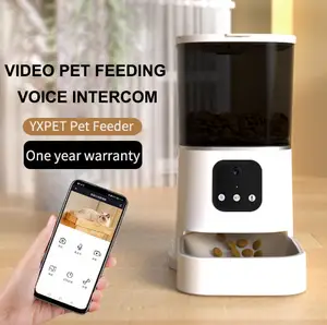 Smart Automatic Pet Feeder For Cats And Dogs Wifi Pet Feeder Wifi Mobile Phone App Remote Control Automatic Pet Feeder With 6L