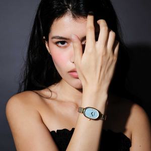 Reloj de Pulsera de Lujo Estilo Europeo para Mujer, Esfera de Perlas, Acero Inoxidable, Resistente al Agua 5ATM, Reloj de Cuarzo para Dama - Product Image 3