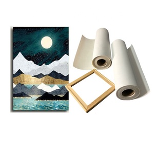 Cuộn Vải Bạt In Kỹ Thuật Số Cotton Polyester 115G Đến 410G Cuộn Vải Bố Tranh Ảnh - Product Image 3