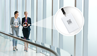 Badge UWB personnalisable BLE5.0/4.0, étanche IP67, puce Nordic, batterie rechargeable, compatible iOS/Android, pour entrepôt et fabricant