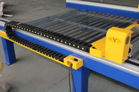Découpeuse plasma CNC 1530 avec rail de guidage bilatéral amovible, équipement de découpe de tôles métalliques de haute précision