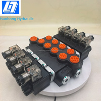Dispositif de commande à distance sans fil équipé, 4 bobines, 50L/min, électrovanne directionnelle hydraulique à double action 12V/24V