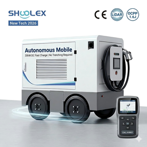 SHUOLEX Nouveau <span class=keywords><strong>chargeur</strong></span> mobile DC pour véhicules électriques certifié CE 30 kW, système de charge robotisé avec stockage de <span class=keywords><strong>batterie</strong></span> LiFePO4 intégré, interface Type 1 - Product Image 1