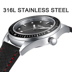 Wholesale Quartz <b>Watches</b> Luminous Hands High Quality Custom Designer Stainless Steel <b>for</b> Gentleman Leather Strap - Product Image 4