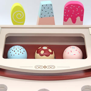 Nouveautés : Jouet en bois <span class=keywords><strong>de</strong></span> simulation pour enfants, chariot à crème glacée en bois pour jeu d'imitation, pour les enfants <span class=keywords><strong>de</strong></span> 3 ans et plus - Product Image 3
