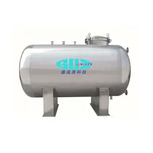 10000 galones FRP/GRP Industrial Acero inoxidable tanque de agua caliente tanque de almacenamiento de agua