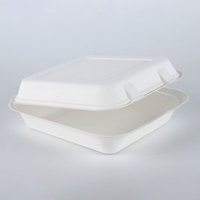 8*8 bols biodégradables 205-220-70 boîtes à lunch jetables en bagasse de canne à sucre maintenant disponibles pour le marché des EAU bois de bambou