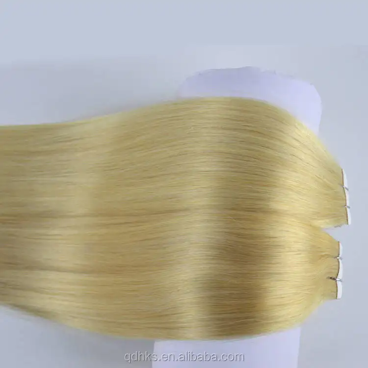 Großhandel 100% brasilia nische Jungfrau Remy Menschenhaar Braune Farbe PU Schuss dünne Haut Schuss Doppel gesicht Stick Haar verlängerung Tape Haar