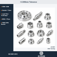 Pièces industrielles tournées sur commande, usinées CNC avec précision, fournisseur OEM, 0,005 mm, ISO 9001, aluminium 6061