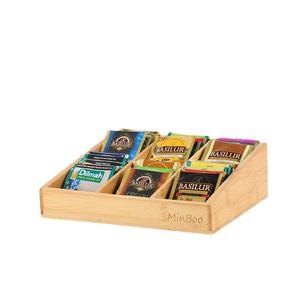 Wooden <b>Tea</b> Bag Organizer Multi Compartment Kitchen Drawer Storage <b>Box</b> For <b>Tea</b> Coffee Bags Solid Wood Rectangular Standing Type - Product Image 5
