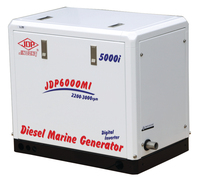 Générateurs diesel marins portables durables 50Hz refroidis par eau pour bateaux commerciaux et de plaisance