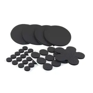 Junta de silicona autoadhesiva personalizada, sello impermeable negro, junta de goma, tipo de perforación, almohadillas para pies antivibración