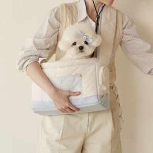 Bolso bandolera acolchado con diseño de logotipo de tamaño personalizado Little Pet <span class=keywords><strong>Dog</strong></span> Beast Carrier con correa ajustable - Product Image 2