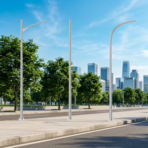 Poste de Señalización de Tráfico para Parques de 4M, 5M y 6M, de Acero para Exteriores, con Superficie Galvanizada en Caliente y Recubierta con Pintura en Polvo, Certificado CE, Vida Útil de Más de 20 Años - Product Image 1