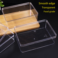 Conteneur en plastique PS de qualité alimentaire pour tiramisu avec couvercle, boîte à tiramisu, bocal en verre pour tiramisu, pour l'emballage de gâteaux mousse et de desserts