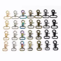 Meetee Styles Mixtes 20/25/32/38/50mm Boucles Métalliques pour Sacs Mousquetons Homard Collier Carabine Crochet à Pression DIY Porte-Clés Accessoires de Sac