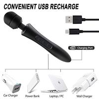 Masseur électrique multifonctionnel de deuxième génération avec charge AV, 20 modes de vibration, 8 vitesses, bruit de 60 dB