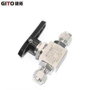 วาล์วบอล GITO รุ่น HC-276 แบบแรงดันสูง ตรงผ่าน ไม่มีข้อต่อ  วัสดุสแตนเลส Hastelloy ทนการกัดกร่อน - Product Image 1