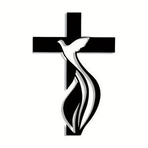 ของตกแต่งผนังโลหะรูปนกพิราบและไม้กางเขน - งานศิลปะสไตล์อาร์ตเดโคสุดหรูสำหรับตกแต่งบ้าน โบสถ์ สำนักงาน ห้องนั่งเล่น ของขวัญ - Product Image 4