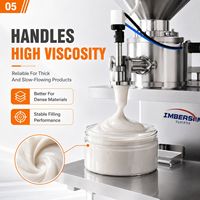 Máquina de Llenado de Chocolate Semiautomática de Acero Inoxidable para Pequeñas Empresas, con Calentamiento y Agitación, Llenadora Vertical de Pasta para Plástico