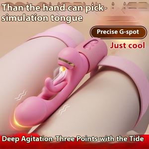 Vibromasseur entièrement automatique alimenté par USB Picking Tim Beat Dildo avec oscillateur haute fréquence Sale Tone pour la masturbation du clitoris - Product Image 2
