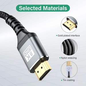 Câble <span class=keywords><strong>HDMI</strong></span> 2.1 8K 48 Gbps 8K 60 Hz 4K 120 Hz <span class=keywords><strong>HDMI</strong></span> vers <span class=keywords><strong>HDMI</strong></span> pour HDTV PC Ordinateur portable Projecteur PS5 Moniteur TV BOX - Product Image 3