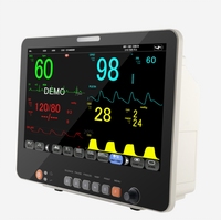 Moniteur ECG à grand écran de 15.6 pouces moniteur patient multiparamètre test ecg avec pression artérielle automatique Elettrocardiogramma