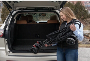 छोटे कुत्तों के लिए थोक आधुनिक शैली फोल्डेबल स्ट्रेलर त्वरित स्थापना पालतू गियर परिवहन ट्रॉली - Product Image 6