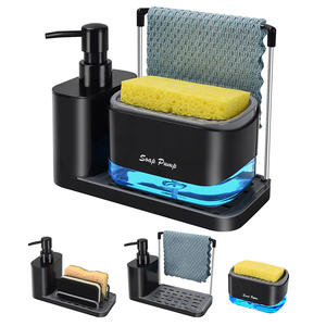 Distributeur de savon désinfectant pour les mains de cuisine Ensemble de sacs à semelles Distributeur multifonctionnel de pompe à savon pour lave-vaisselle de cuisine - Product Image 1