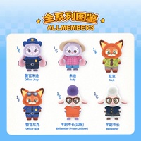 100% officiel authentique pour Zootopia série pendentif en peluche ABS matériel 1/72 échelle nouveauté boîte aveugle d'origine