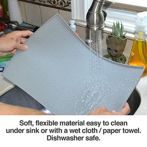 Wasserdichte Tiernahrung matte Rutsch feste Silikon futter-und Wasser hunde katzen matte Silikon-Haustier fütterung matte mit Kanten - Product Image 6