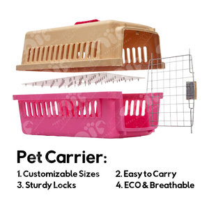 Jaula de <span class=keywords><strong>Transporte</strong></span> para Mascotas, Perros y Gatos, de Plástico Sostenible, para Viajes en Avión, Portátil - Product Image 3