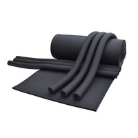 Isolation en mousse de tuyau en caoutchouc NBR PVC élastomère flexible personnalisée, installation facile