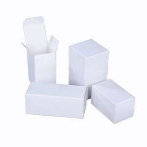 Customized High-End <b>White</b> 350g Coated Paperboard Packaging <b>Boxes</b> for Daily Necessities Skin Care Products Slotted Design - Product Image 1