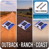 OEM ODM, couleur personnalisée, IP68, étanche, en alliage d'aluminium, réfléchissant, borne solaire routière pour projets d'ingénierie