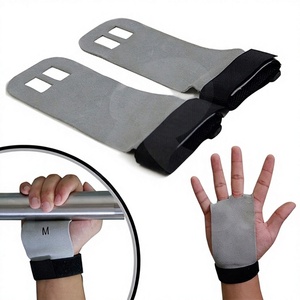 RC Fitness Wear <b>Gymnastics</b> <b>Grips</b> Great Pull-ups Weight Lifting 3 Hole for Carbon Leather Gym Hand <b>Grip</b> ARMS Lightweight - Product Image 1